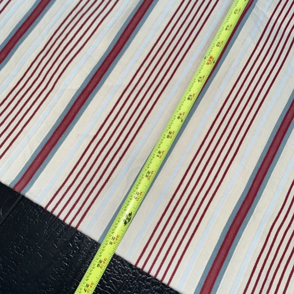 IKEA Alvine Raffla Pillow Cover SET (2) 25” x 25” Stripes 100% Cotton Buttons - Picture 7 of 16